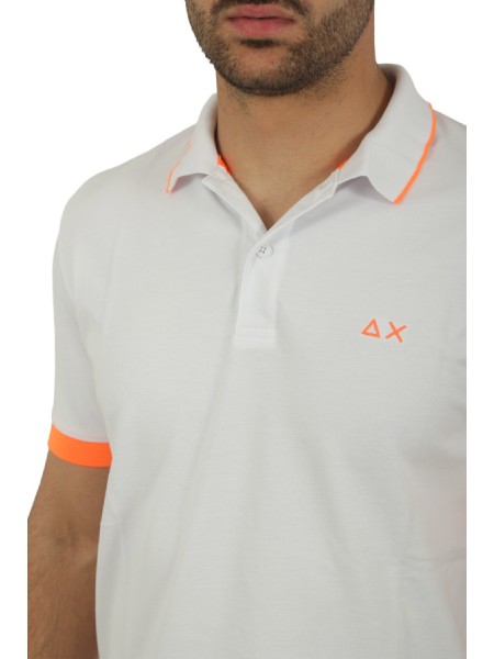 Maglia SUN68 Polo Bianco